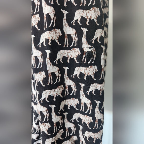 Diane Von Furstenberg African Animal Print Top - Size 4 - Picture 3 of 11